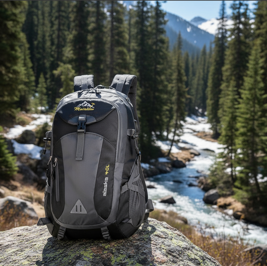MOCHILA IMPERMEABLE PARA CAMPING 40 LITROS
