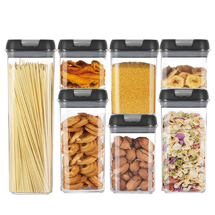 SET DE 7 CONTENEDORES HERMETICOS PARA ALIMENTOS