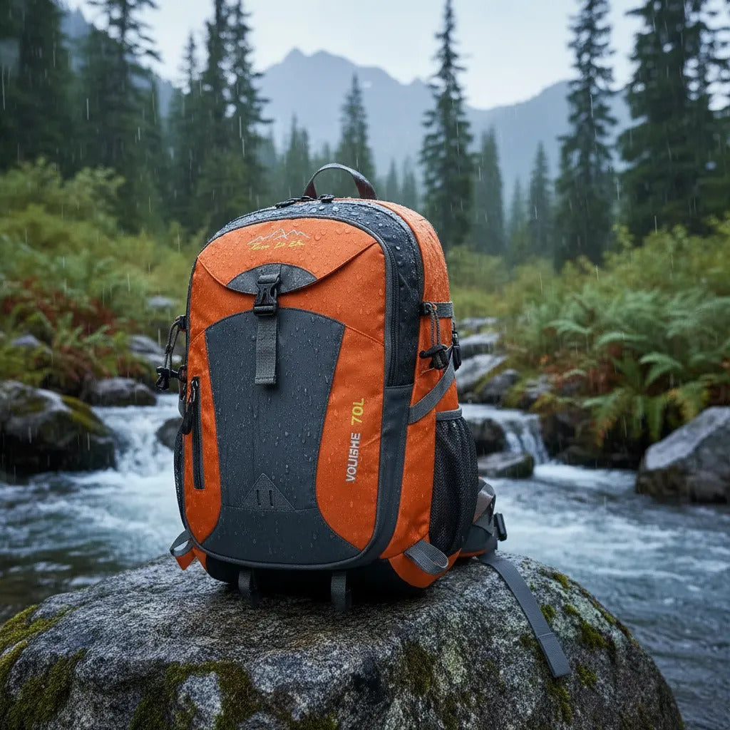 MOCHILA IMPERMEABLE PARA CAMPING 40 LITROS