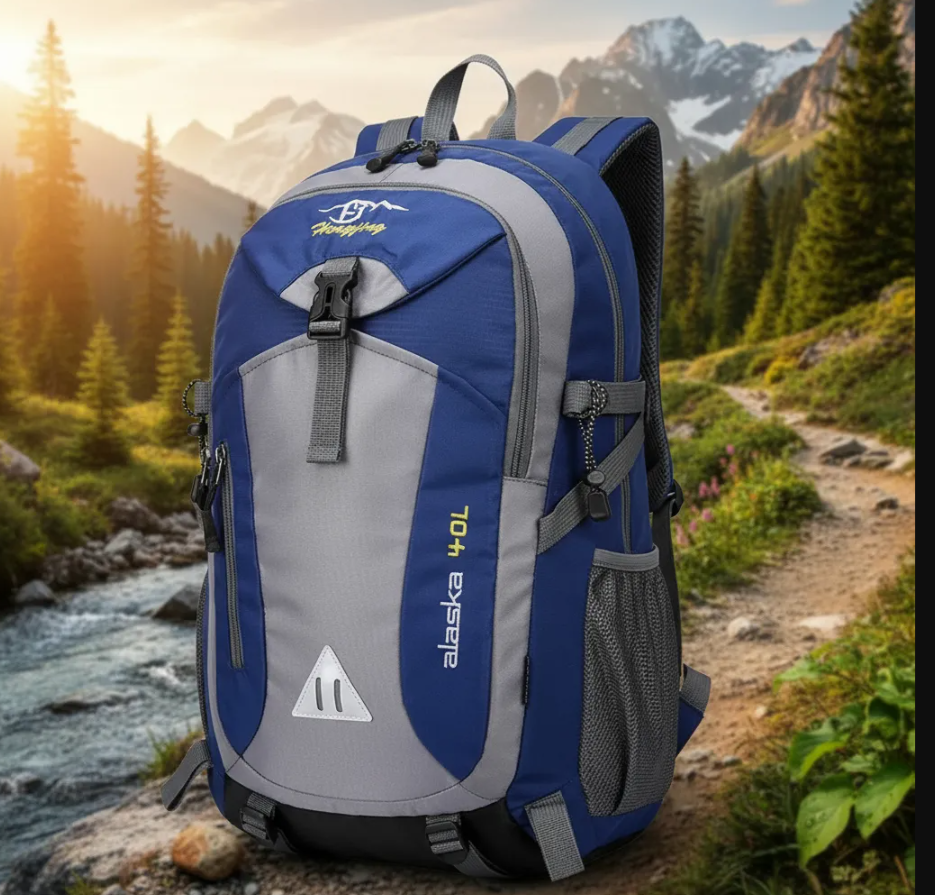 MOCHILA IMPERMEABLE PARA CAMPING 40 LITROS