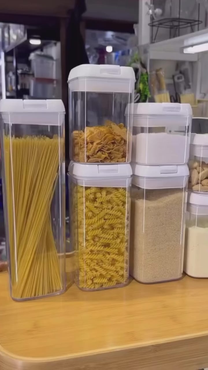SET DE 7 CONTENEDORES HERMETICOS PARA ALIMENTOS